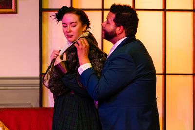 Maggie Alger (Eliza) and Dan Johnson (Watson)  Photo