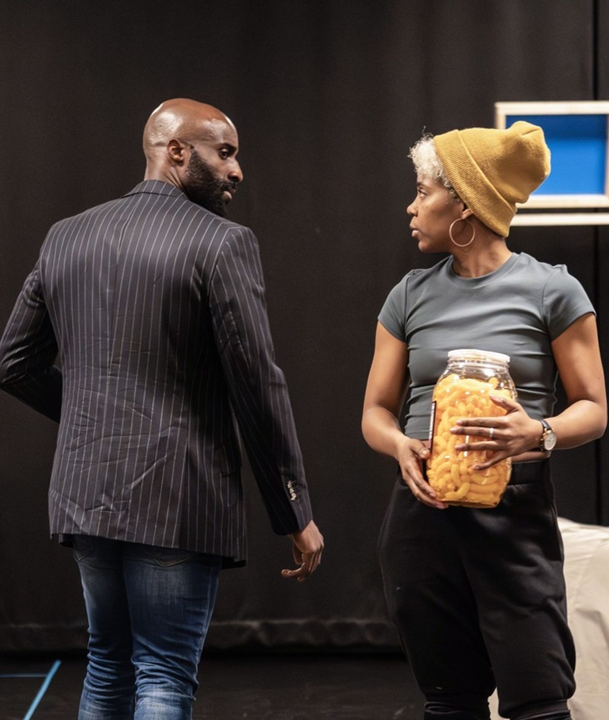 Toby Onwumere and Naomi Lorrain at 