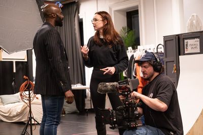 Toby Onwumere, Meg Steedle, and Brian Muller Photo