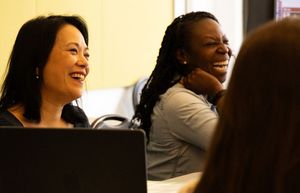 Christine Toy Johnson and Dee Beasnael  Photo