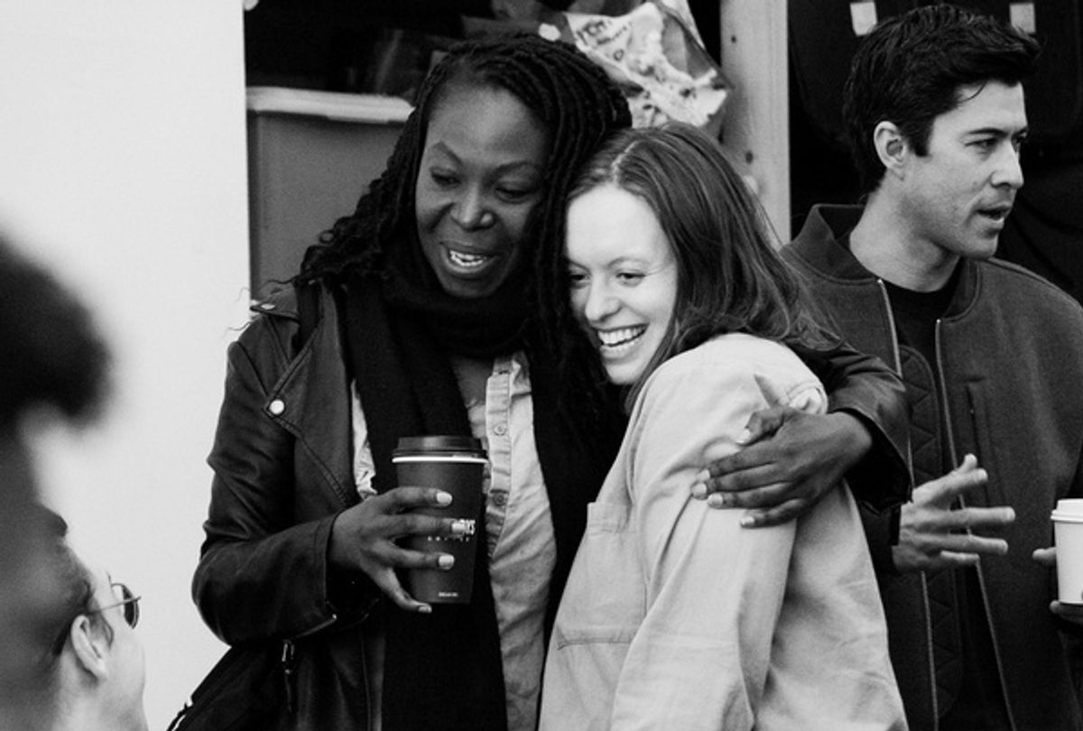 Dee Beasnael, director Sarah Blush, and Mitchell Winter    Photo credit Ben Wheelwright  at 