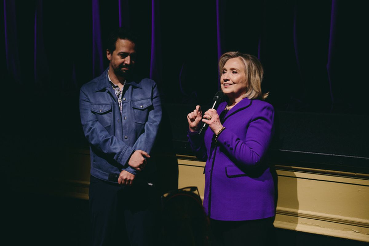 Hillary Clinton and Lin-Manuel Miranda at 