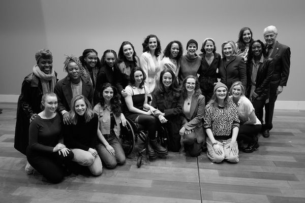 Hillary Clinton, Bill Clinton, and the company of Suffs Photo