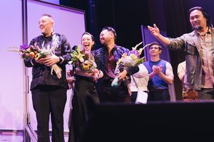 Sean Kana (Co-Composer, Music Director, Orchestrator), Hannah Balagot (Associate Director and Choreographer), Billy Bustamante (Director and Choreographer), Kurt Tijamo, and Eymard Meneses Cabling*. @ BroadwayWorld Sean Kana (Co-Composer, Music Director, Orchestrator), Hannah Balagot (Associate Dire Photo