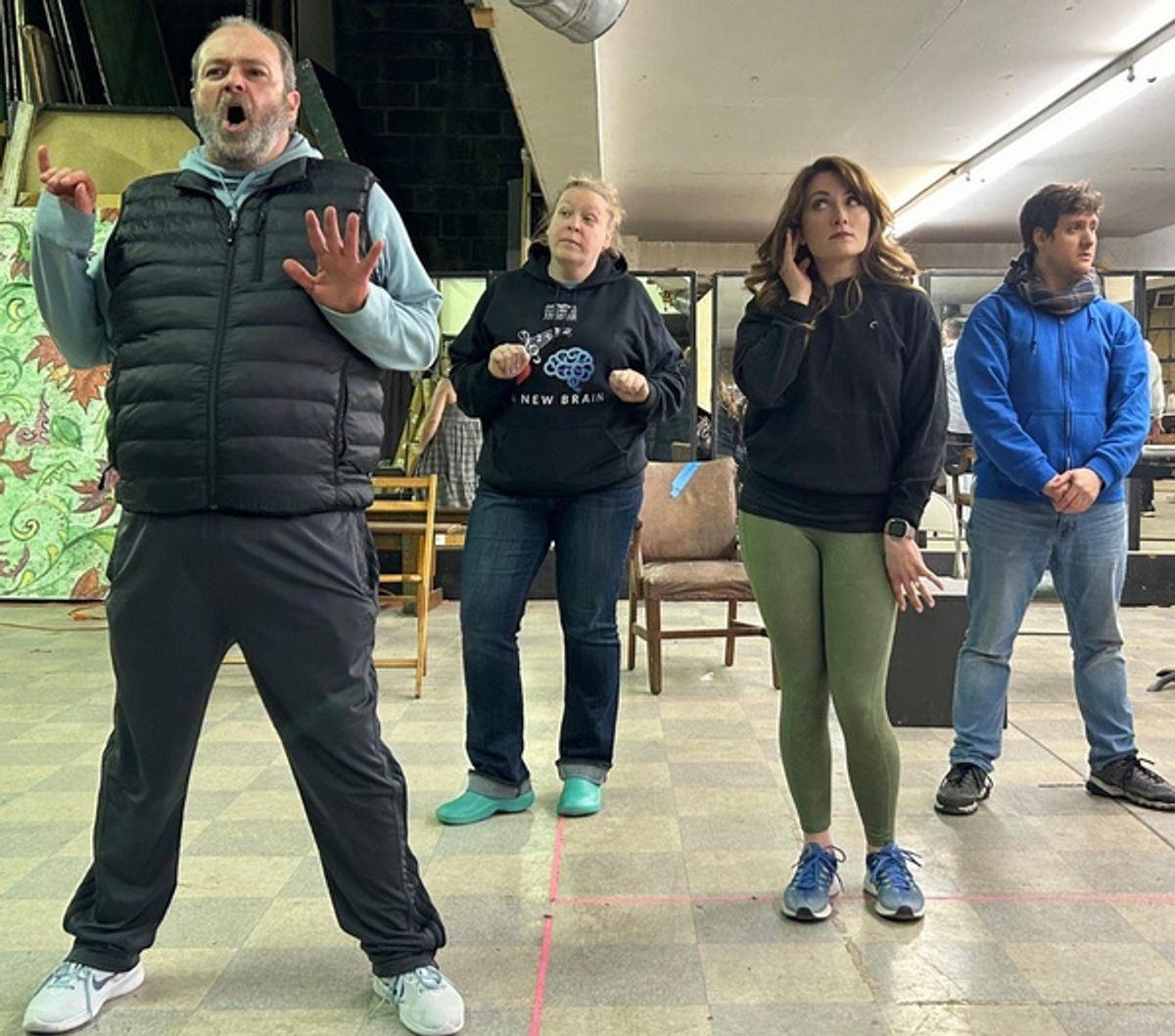 Dave Toussas, Katie Lupfer, Melissa Miller, and Jonathan Krouse at 