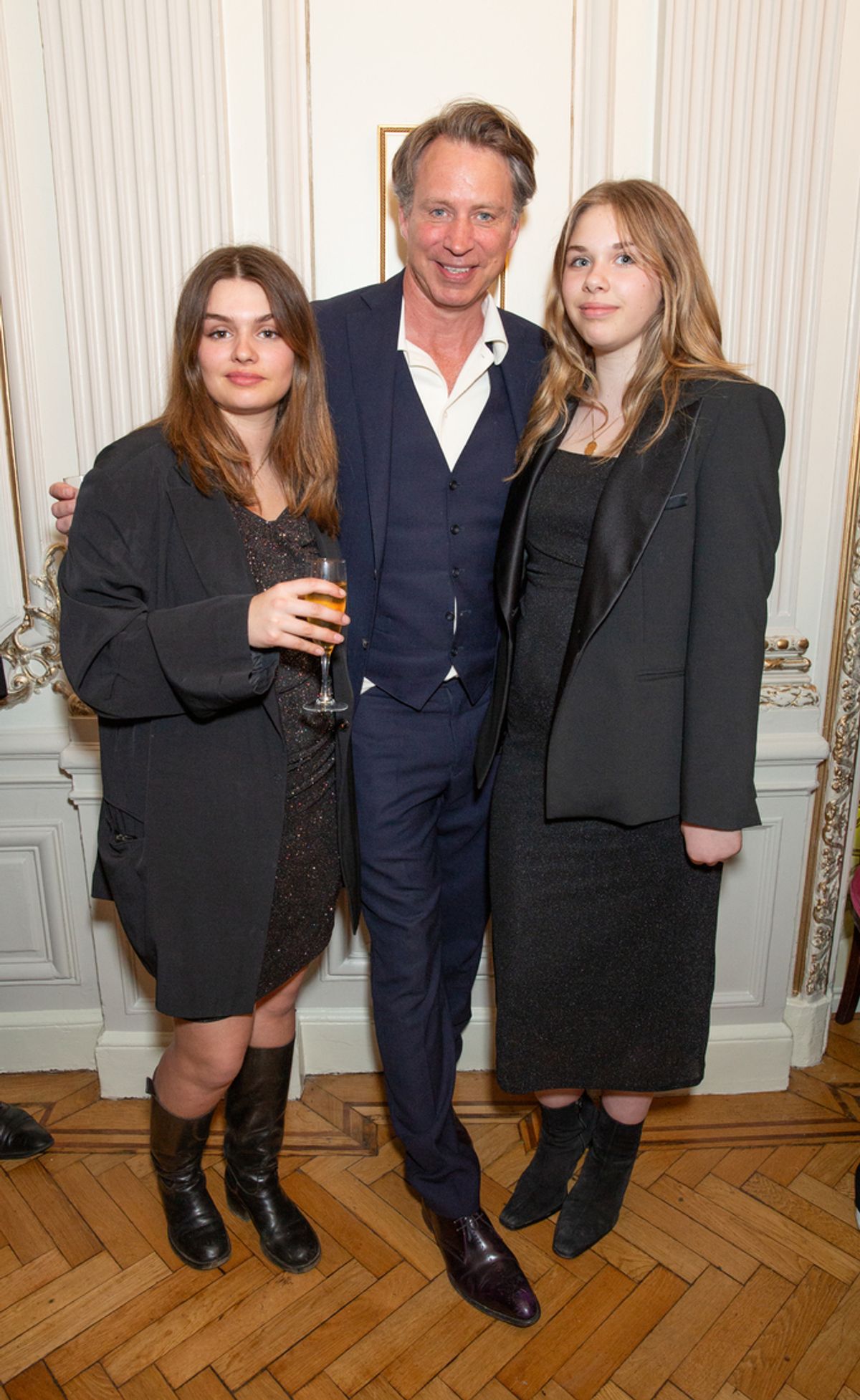 Giles Martin and daughters at 