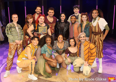 Cast of & Juliet and Demi Lovato Photo