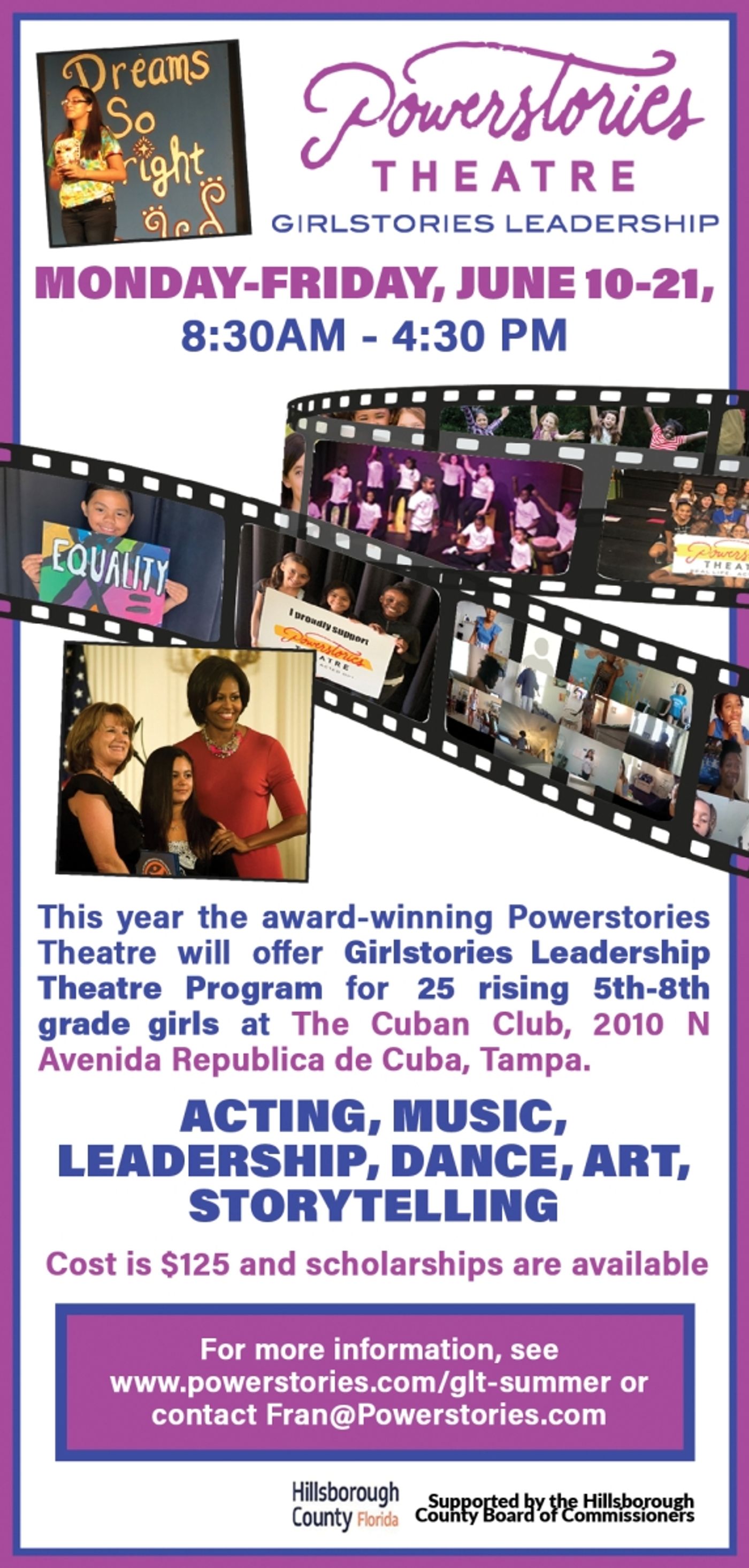 Feature: Powerstories' Girlstories Leadership Theatre Summer Camp Accepting Applications  Image