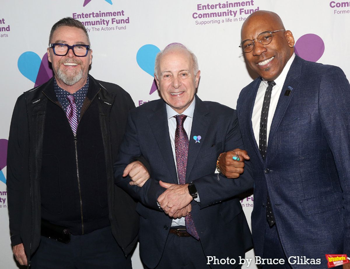 L. Kevin Scullin, President and CEO of the Entertainment Community Fund Joseph P. Benincasa and NY President SAG AFTRA R. Ezra Knight at 