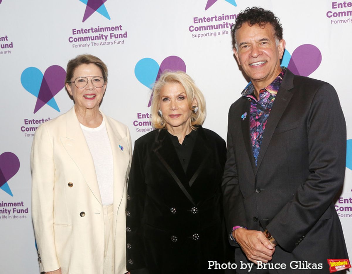 Annette Bening, Francine A. LeFrak and Brian Stokes Mitchell at 