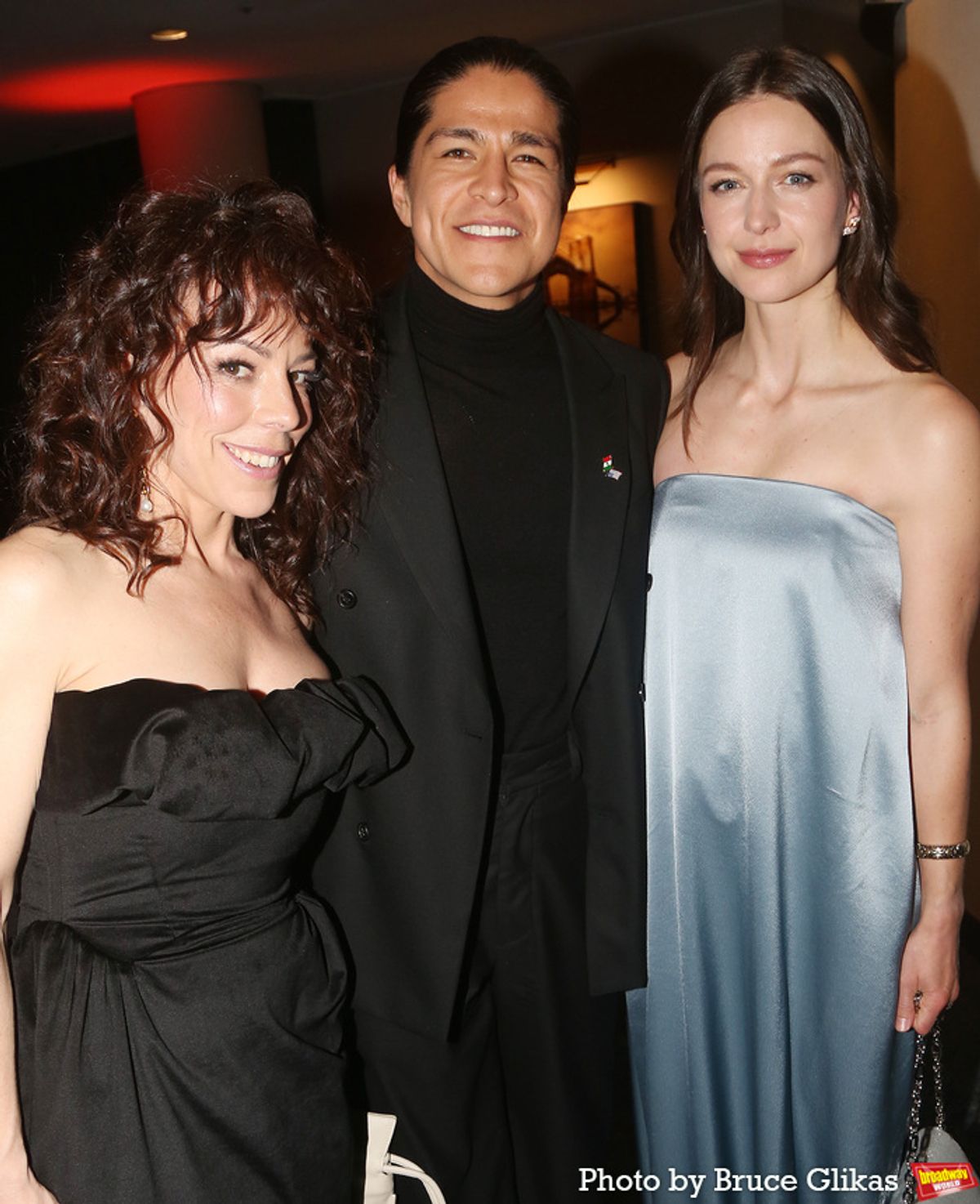 Leslie Rodriguez Kritzer, Cristo Fernandez and Melissa Benoist at 