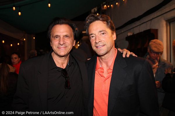 DINNER WITH FRIENDS director and producer Peter Allas with his friend on opening nigh Photo