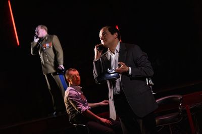 Will Keen, Luke Thallon and Michael Stuhlbarg Photo