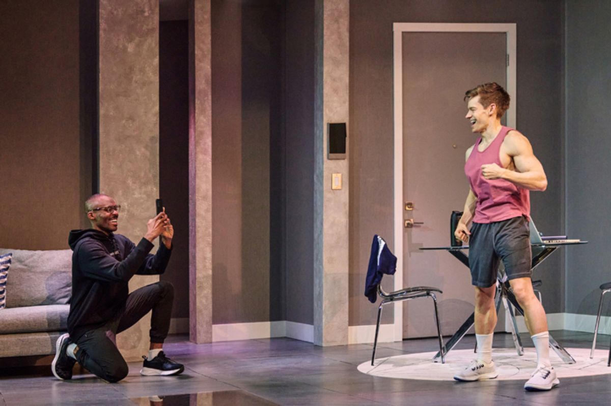 Borris Anthony York and Andrew Keenan-Bolger at 