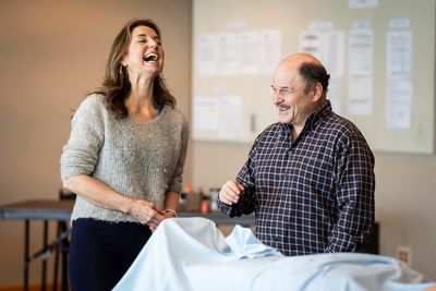 Maggie Bofill and Jason Alexander  Photo