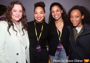 Melissa McCarthy, Choreographer Mayte Natalio, Associate Choreographer Kristin Yancy  Photo