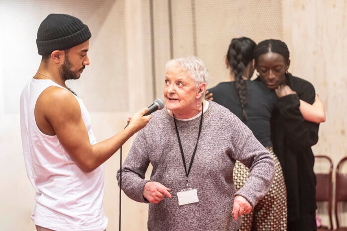 Nathan Armarkwei Laryea, June Watson, Posy Sterling and Sarah Amanwah at 