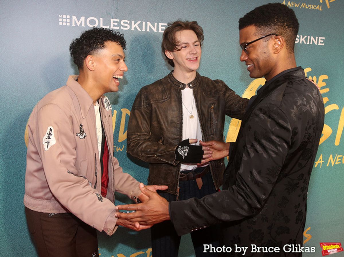 Brody Grant, Sky Lakota-Lynch and Joshua Boone at 