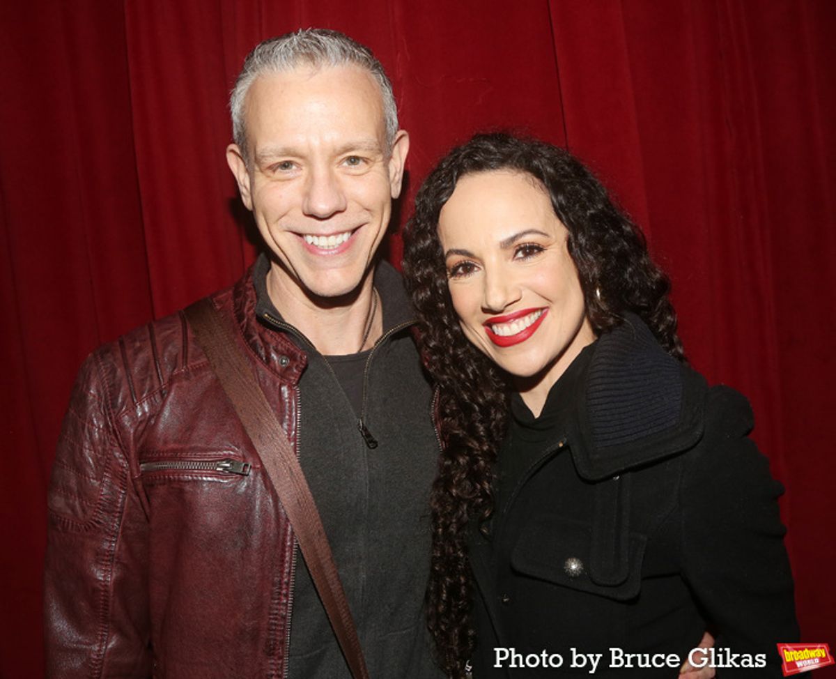 Adam Pascal and Nina Lafarga at 