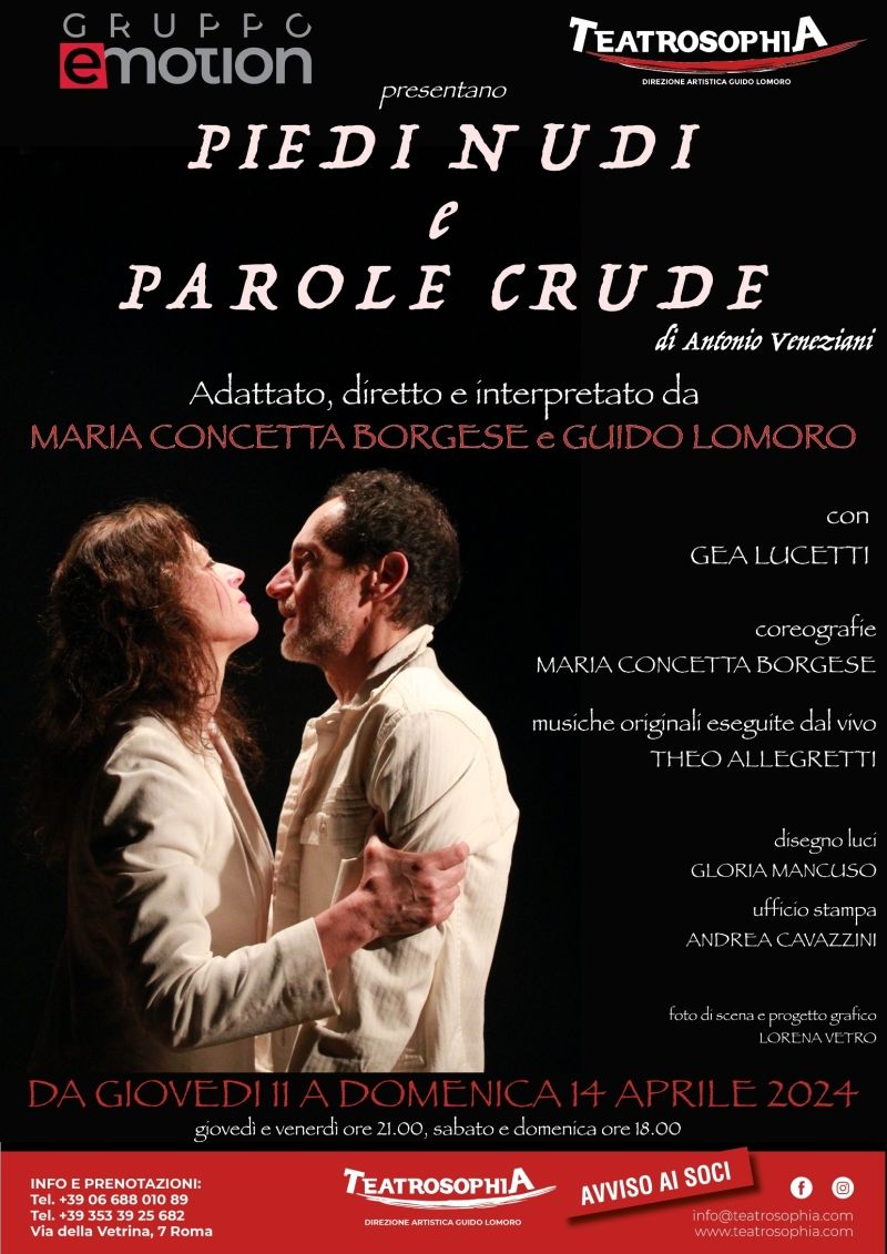 Review: PIEDI NUDI E PAROLE CRUDE al TEATROSOPHIA  Image