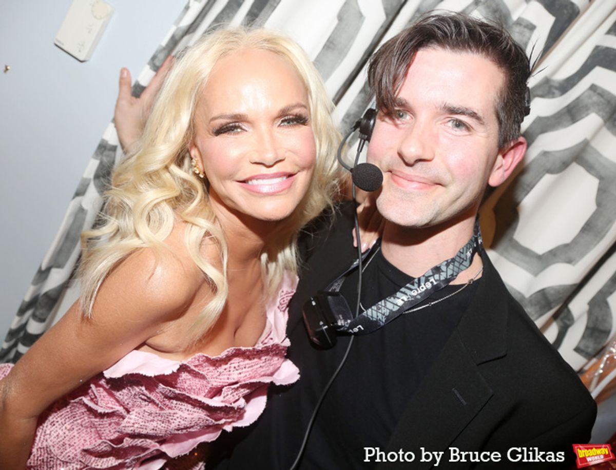 Kristin Chenoweth and Stage Manager Thomas Dieter at 