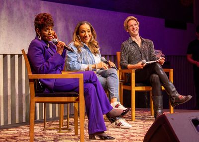 Melba Moore, Kathy Sledge, and Christian John Wikane. Photo