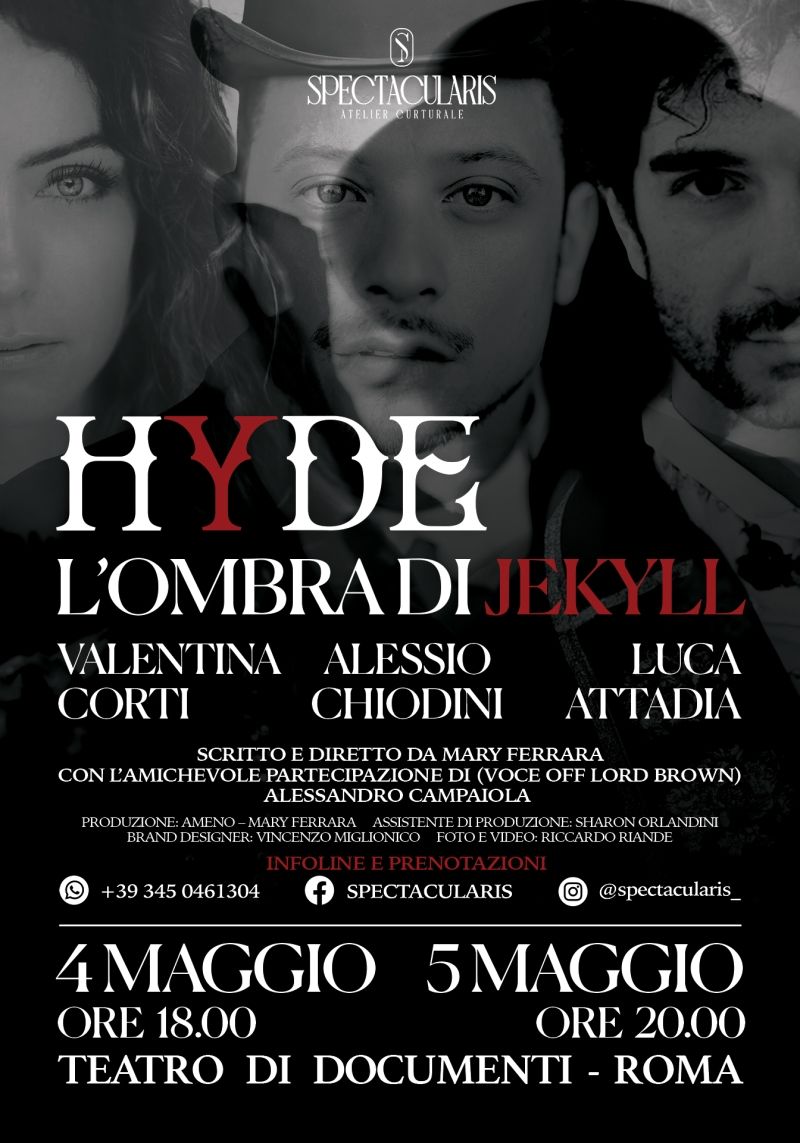 Previews: HYDE – L'OMBRA DI JEKYLL al TEATRO DI DOCUMENTI  Image