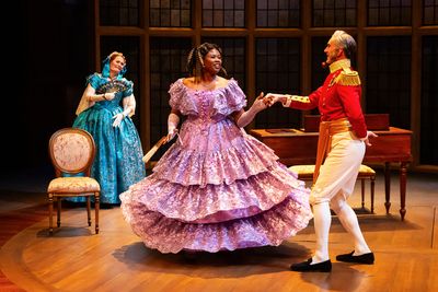  Susan Koozin as Lady Ingram, Joy Yvonne Jones as Blanche Ingram, and Todd Waite as C Photo