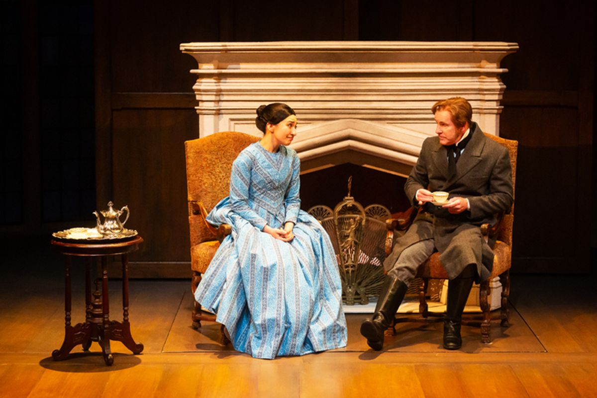 Melissa Molano as Jane Eyre and Chris Hutchison as Edward Fairfax Roch at 