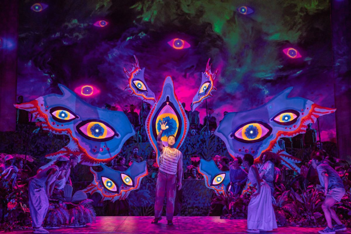 Davóne Tines in a scene from John Adams' El Niño. Photo: Evan Zimmerman / Met Opera
 at 