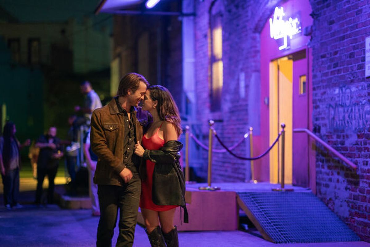 Glen Powell and Adria Arjona  at 