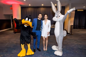Daffy Duck, Joey Graziadei, Kelsey Anderson, Bugs Bunny (L to R) @ BroadwayWorld Daffy Duck, Joey Graziadei, Kelsey Anderson, Bugs Bunny (L to R) Photo