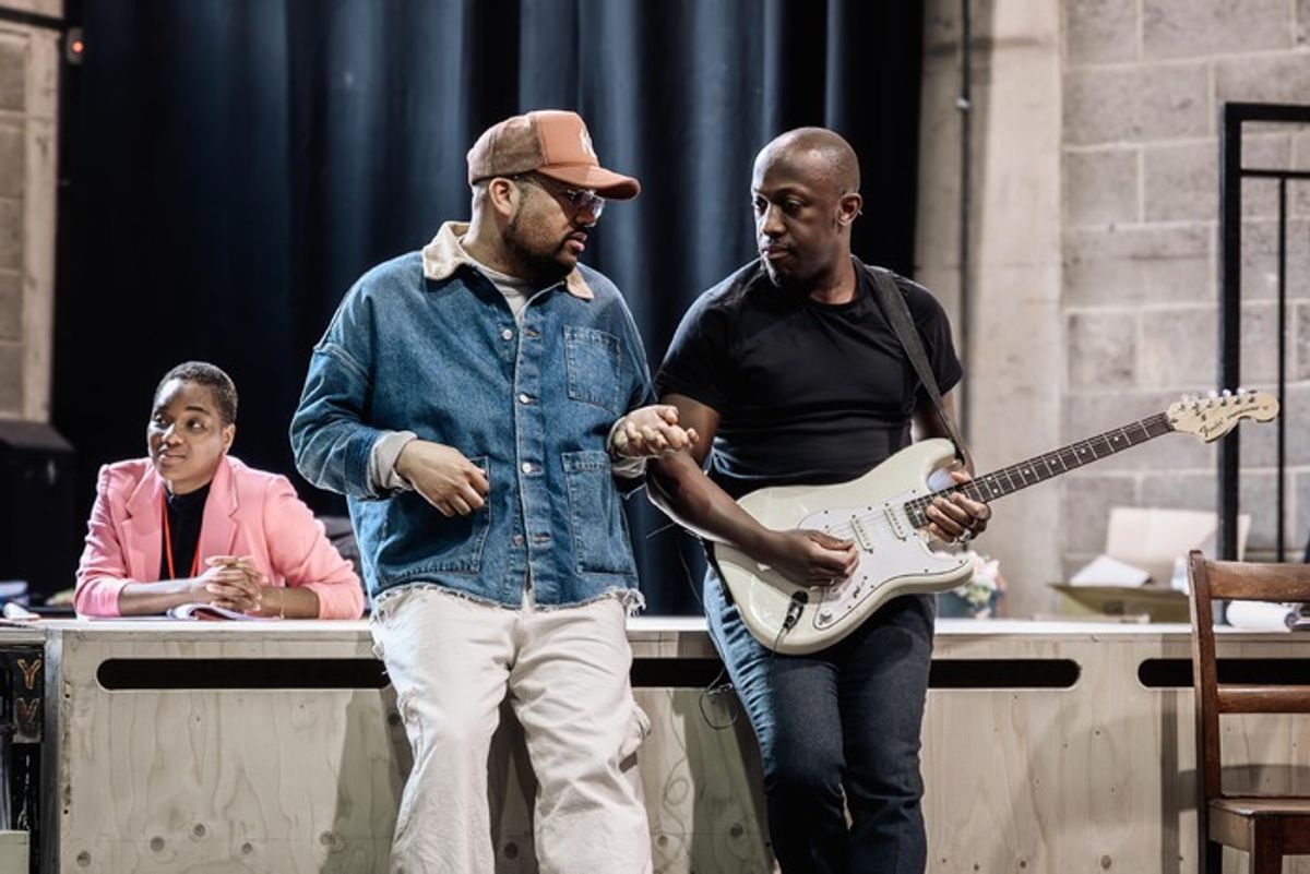 Rachel Adedeji, Brandon Michael Nase, Giles Terera at 