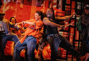 Maleah Joi Moon, Chris Lee and the company  Photo