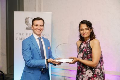 Andy Sandberg and Deepa Purohit Photo