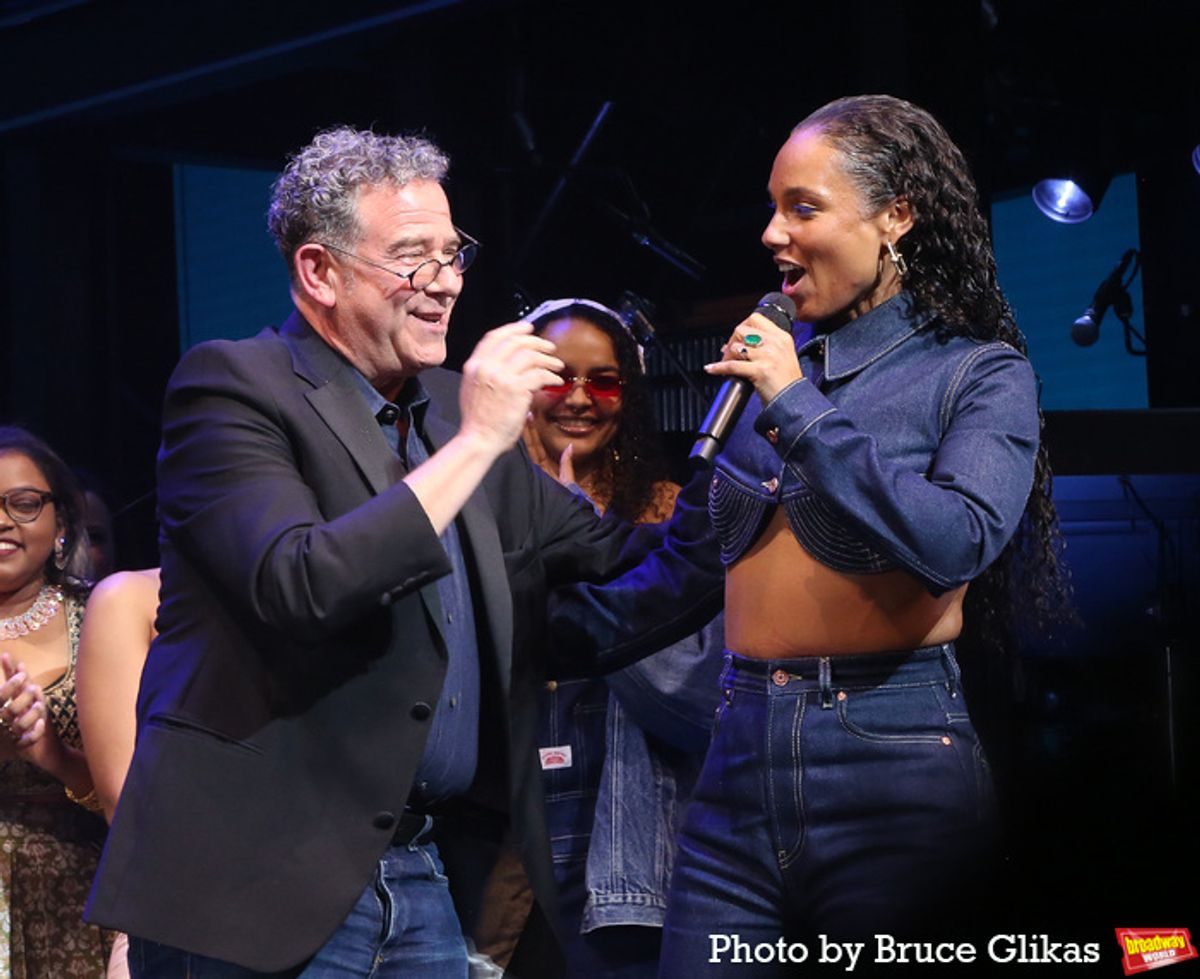 Director Michael Greif and Alicia Keys at 