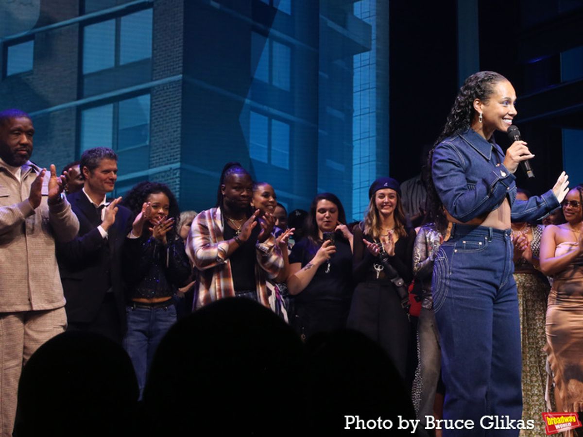 Adam Blackstone, Tom Kitt, Alicia Keys and The Company of 'Hell's Kitchen' at 