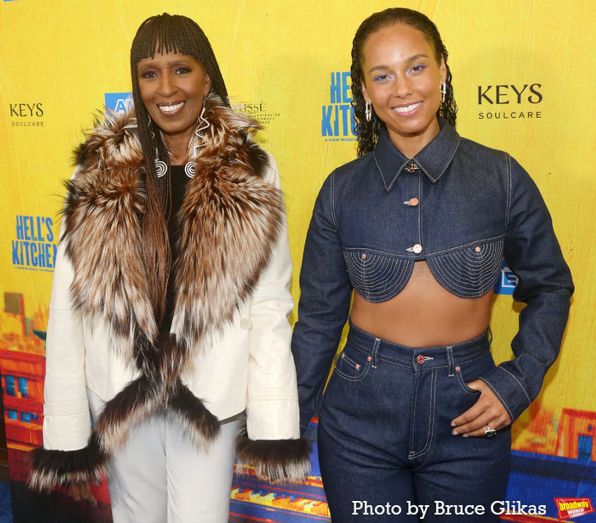 Linda Aziza Miller and Alicia Keys at 