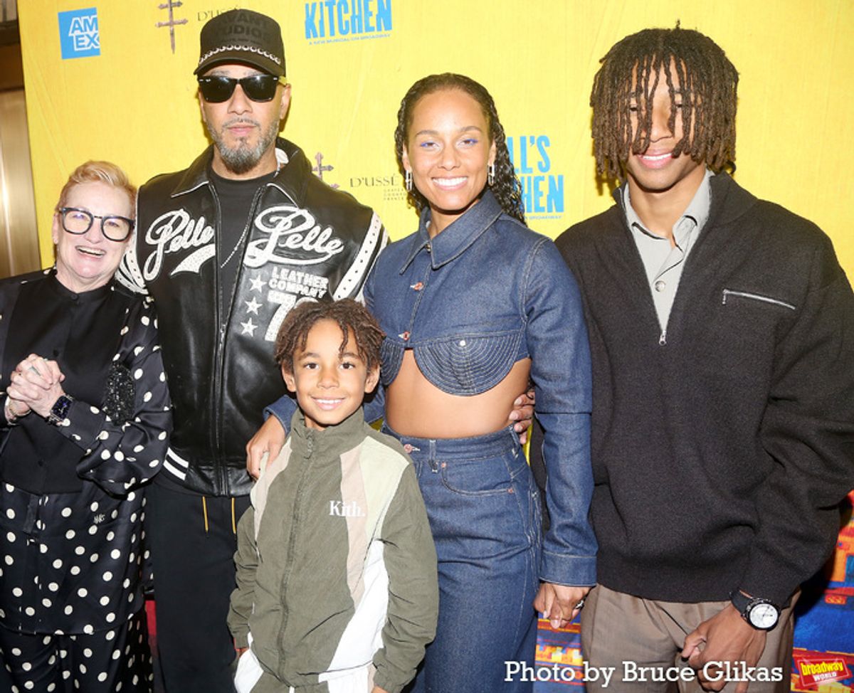 Terria Joseph, Swizz Beatz, Genesis Ali, Alicia Keys and Kaseem Dean Jr.  at 