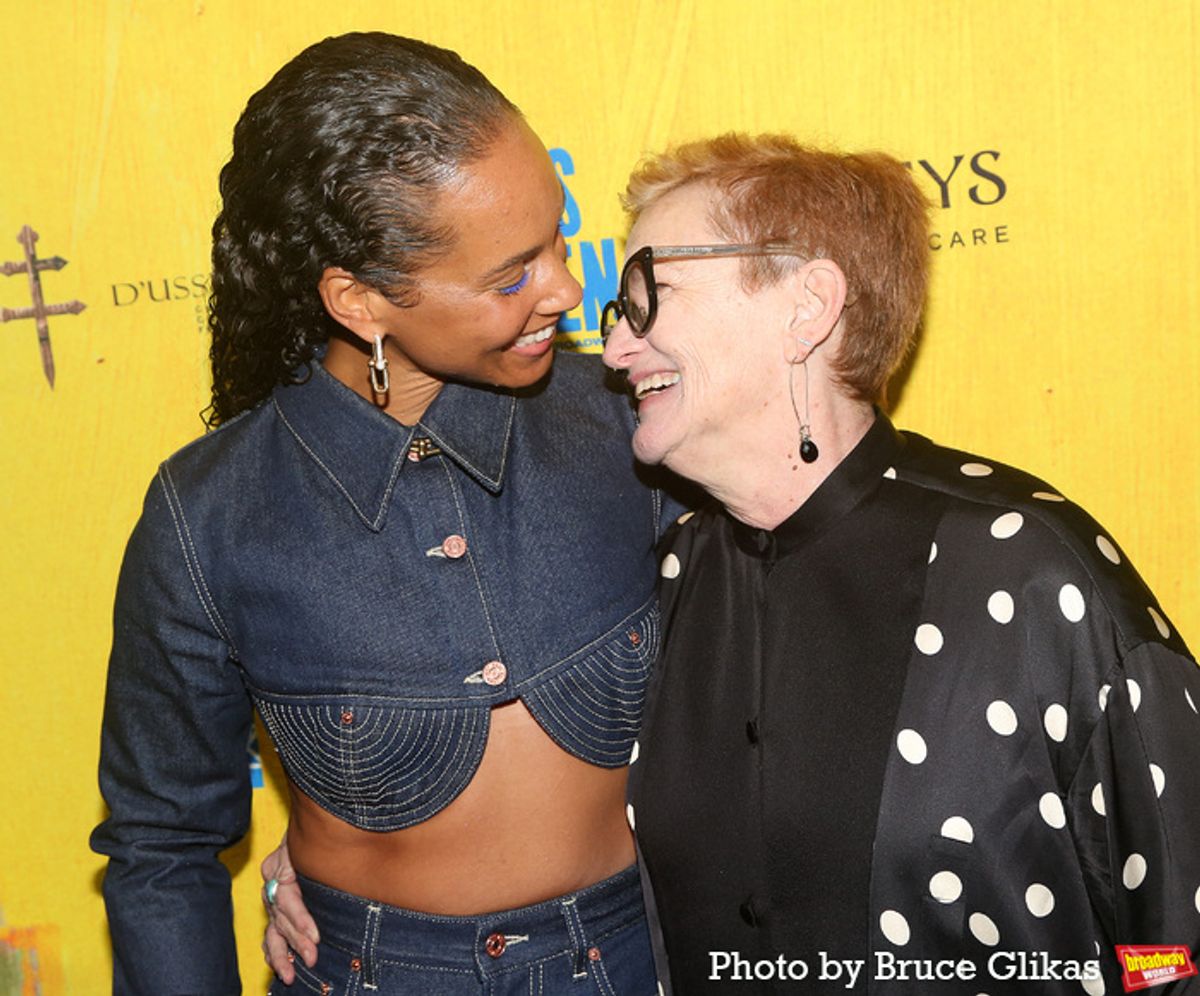 Alicia Keys and mom Terria Joseph at 