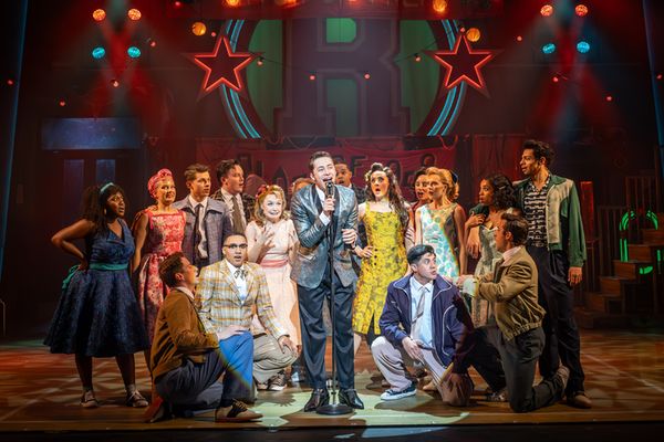 Adam Davidson and the cast  Photo