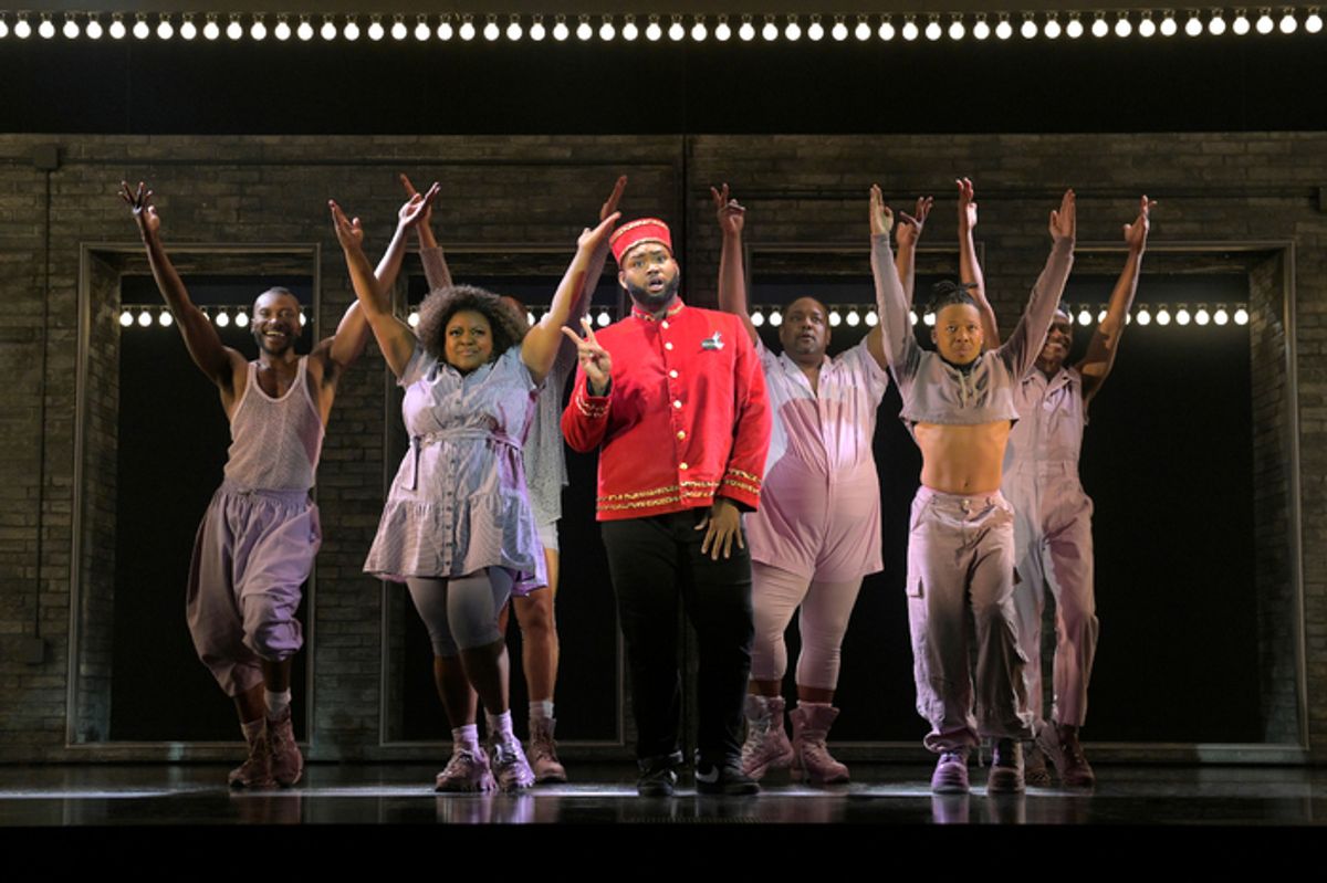 (front) Malachi McCaskill (Usher) with (L-R) Jamari Johnson Williams (Thought 6), Tarra Conner Jones (Thought 1), John-Andrew Morrison (Thought 4), Avionce Hoyles (Thought 3), and J. Cameron Barnett (Thought 2)  at 