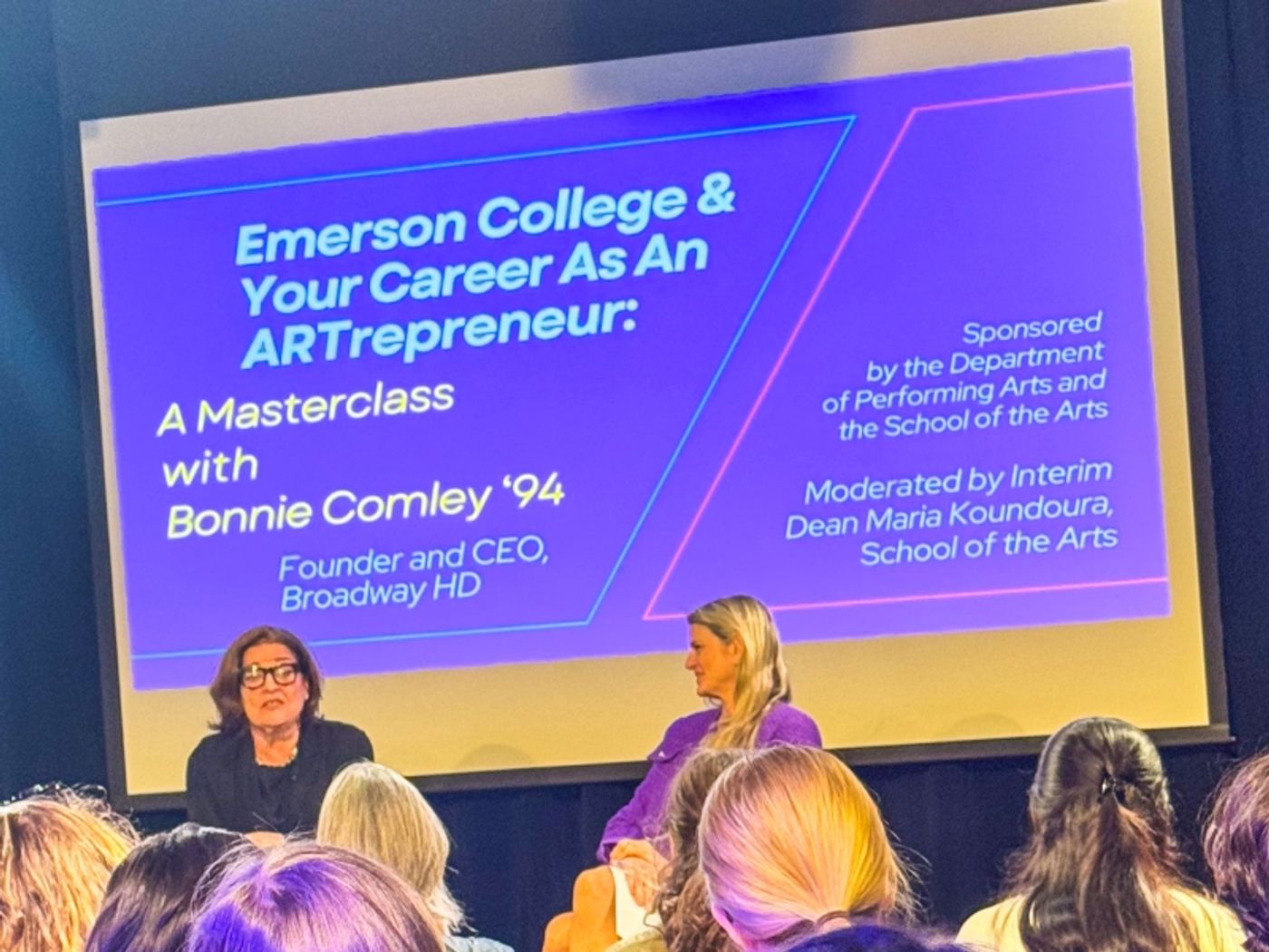 Emerson College Alumnae Bonnie Comley Gives A Masterclass in ARTrepreneurship  Image