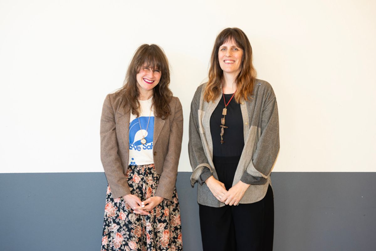 Lucy Kirkwood and Sarah Benson at 