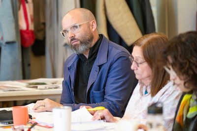 Danny Wolohan, Dale Soules, Sandra Oh  Photo