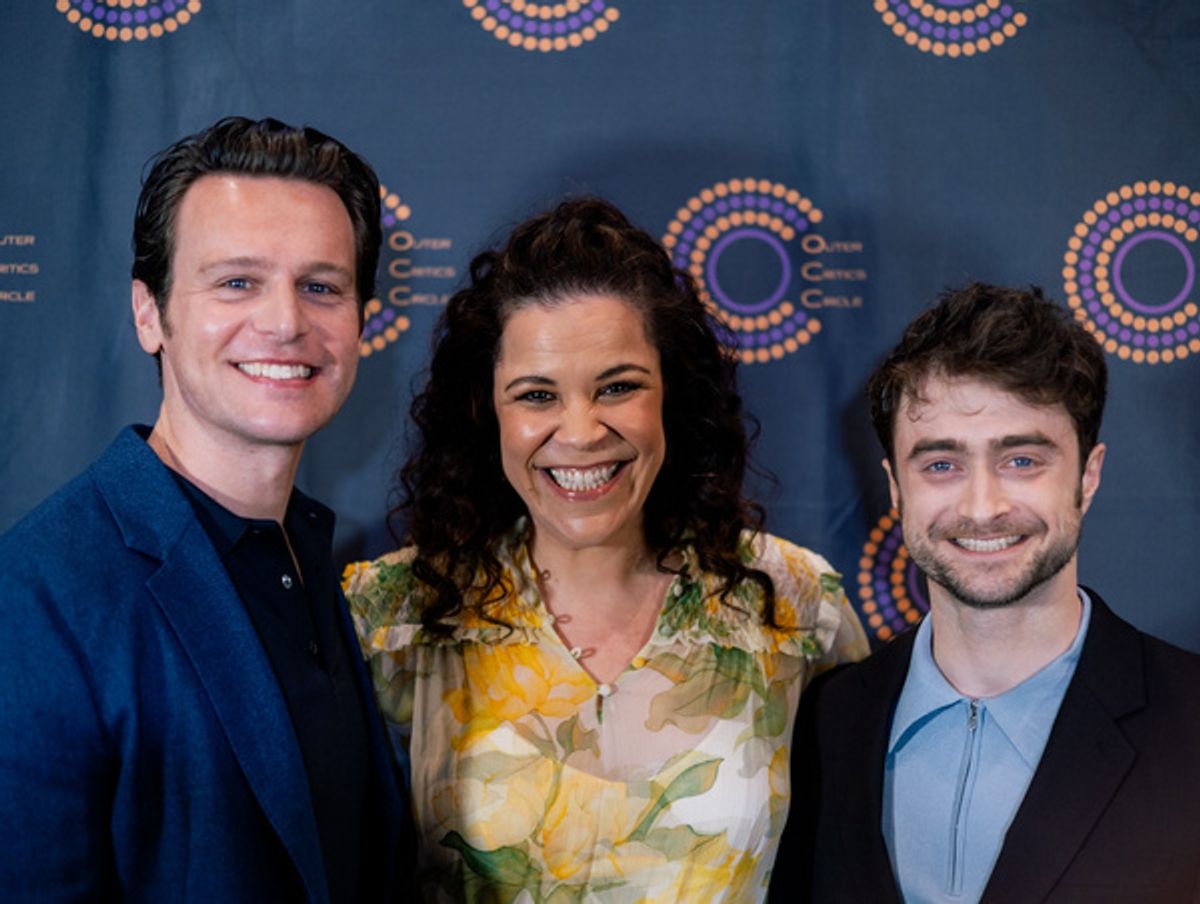 Jonathan Groff, Lindsay Mendez, Daniel Radcliffe at 