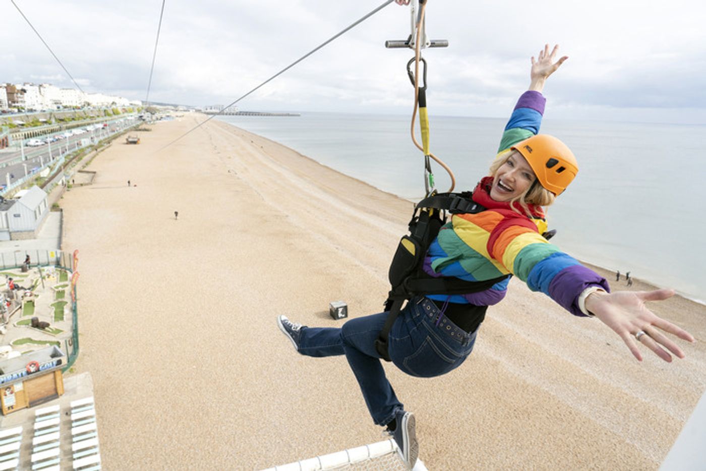 Photos: The Cast of AN OFFICER AND A GENTLEMAN THE MUSICAL Visit The Brighton Zip   Image