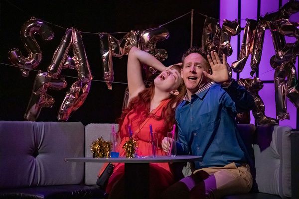 Katherine Nash (LAURA) and Scott Esposito (JORDAN) in SIGNIFICANT OTHER at Dobama The Photo