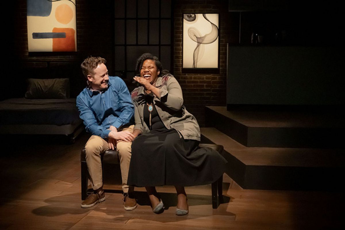 Scott Esposito (JORDAN) and Mary Francis Miller (VANESSA) at 