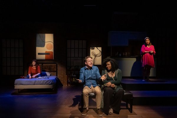 Katherine Nash (LAURA), Scott Esposito (JORDAN), Mary Francis Miller (VANESSA), and K Photo